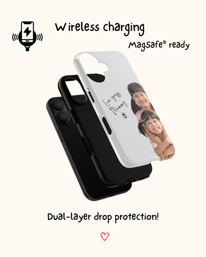 Personalised Handwriting iPhone Case with Photo 💛