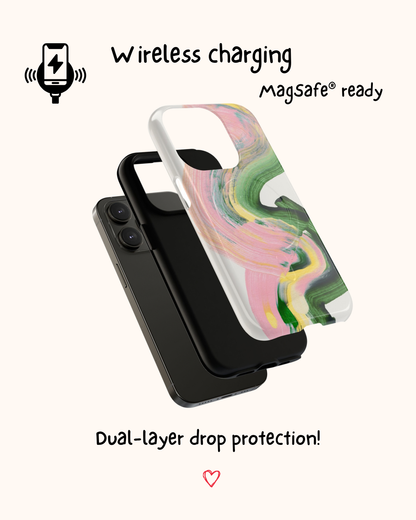 Abstract Art iPhone Case 🌿