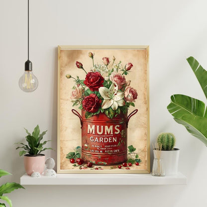 Mum, Dad & Nan Colourful Flower painting
