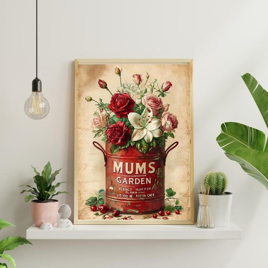 Mum, Dad & Nan Colourful Flower painting