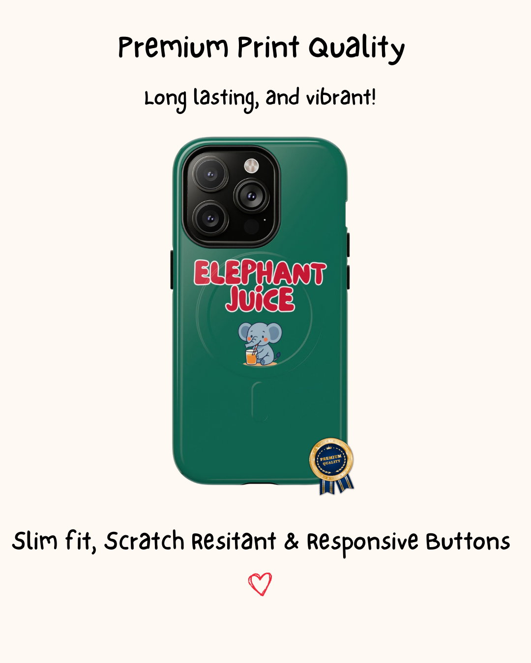 Elephant Juice Colourful Phone Case 🐘