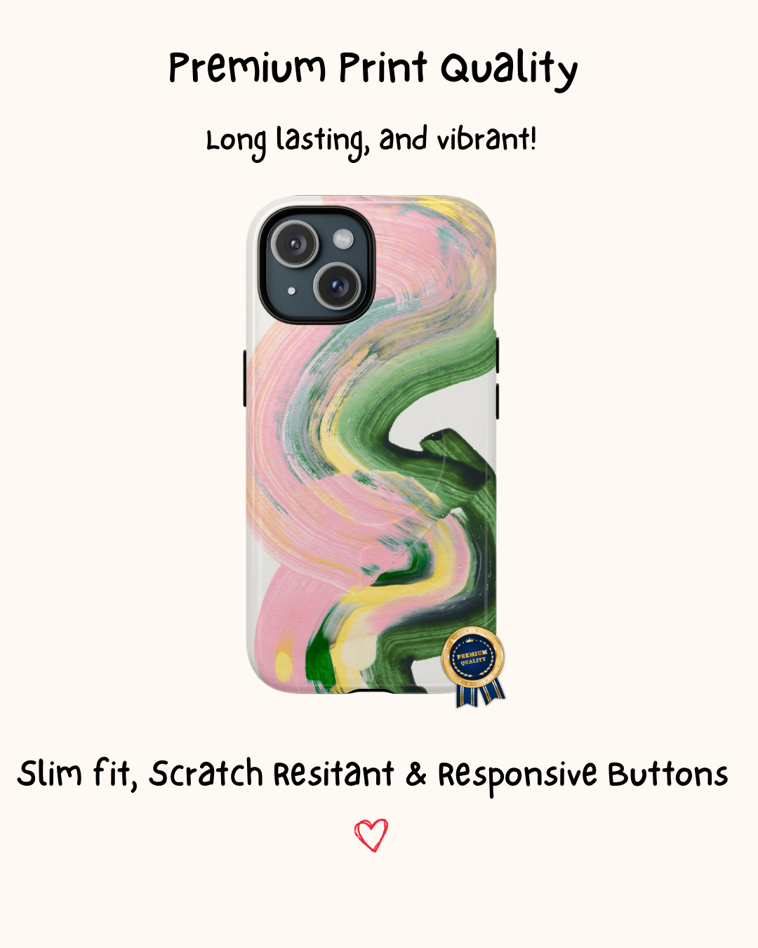 Abstract Art iPhone Case 🌿