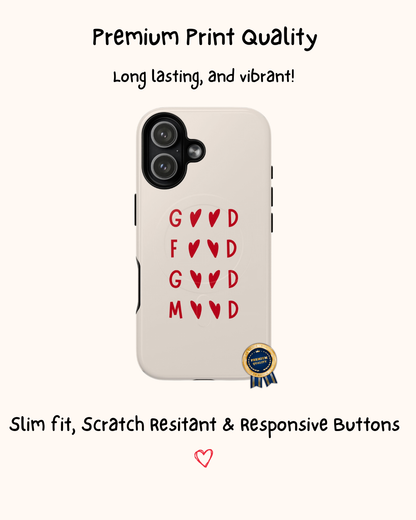 Good Food Good Mood iPhone Case 🌻🧡