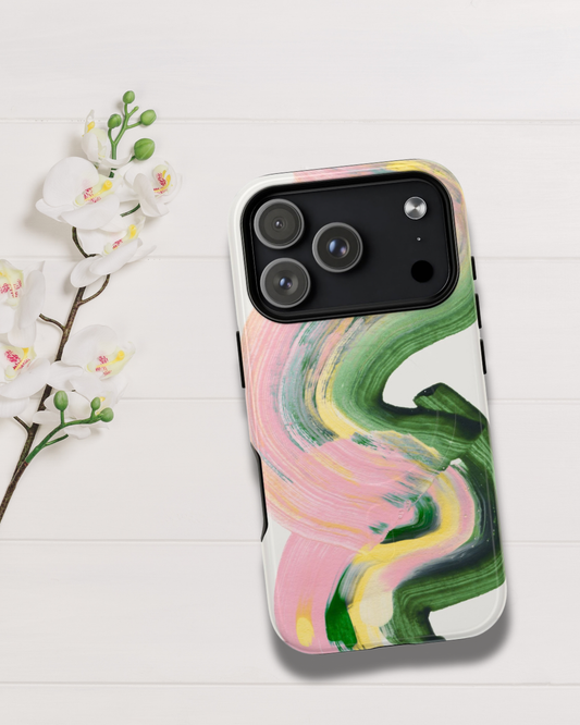 Abstract Art iPhone Case 🌿