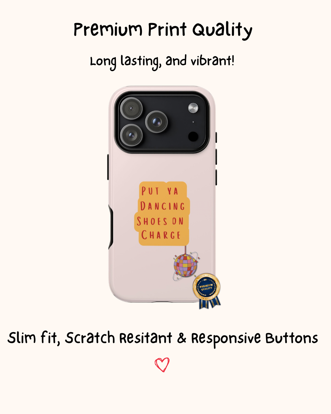 Dancing Shoes on Charge, Yorkshire Sayings Phone Case 🪩