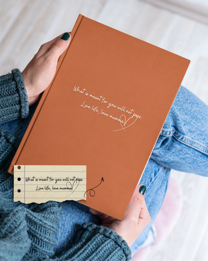Personalised Handwritten Note Hardback Journal