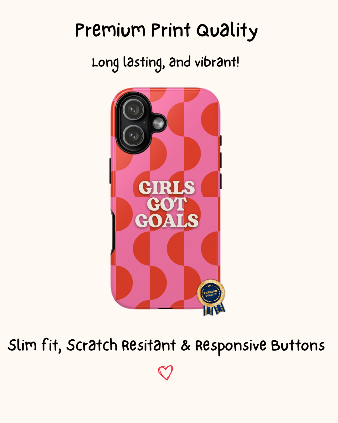 Girls Got Goals, Motivational Phone Case 💕