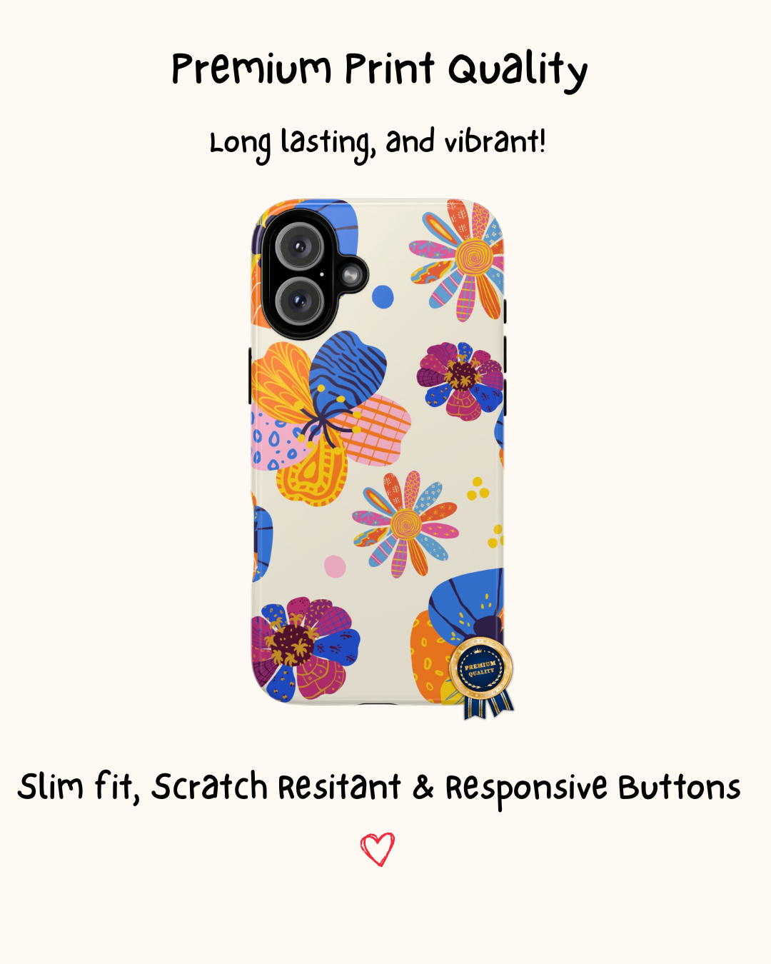 Colourful Floral Phone Case 🌼