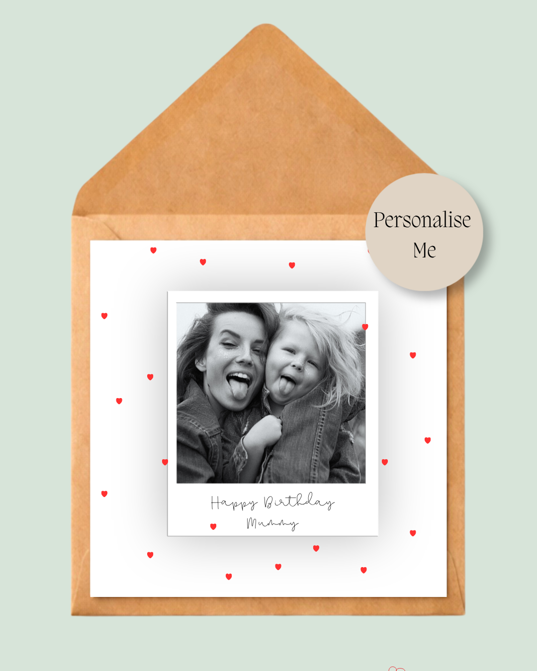 Personalised Polaroid Birthday Card