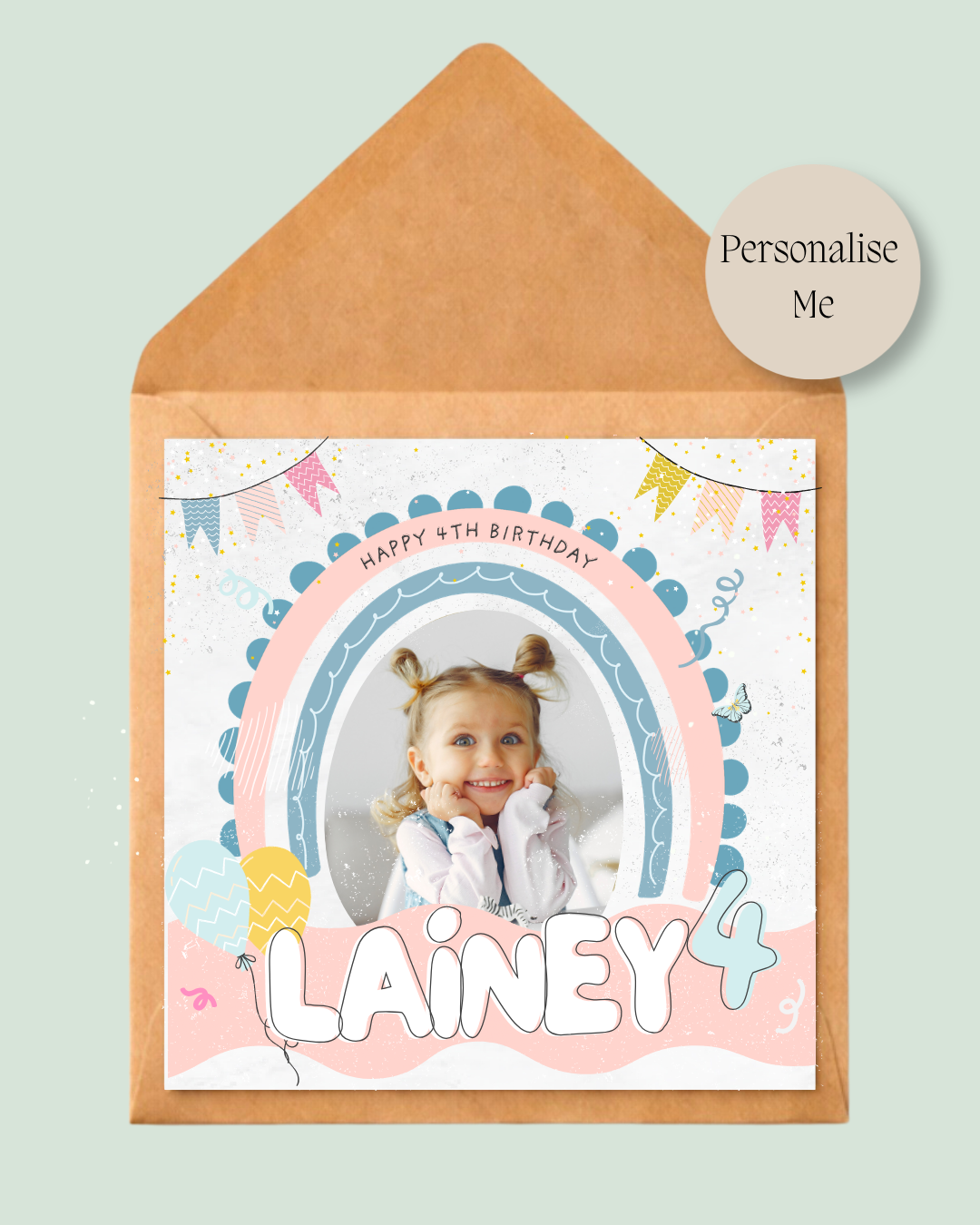 Personalised Child's Birthday Card