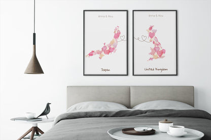 Personalised location love map