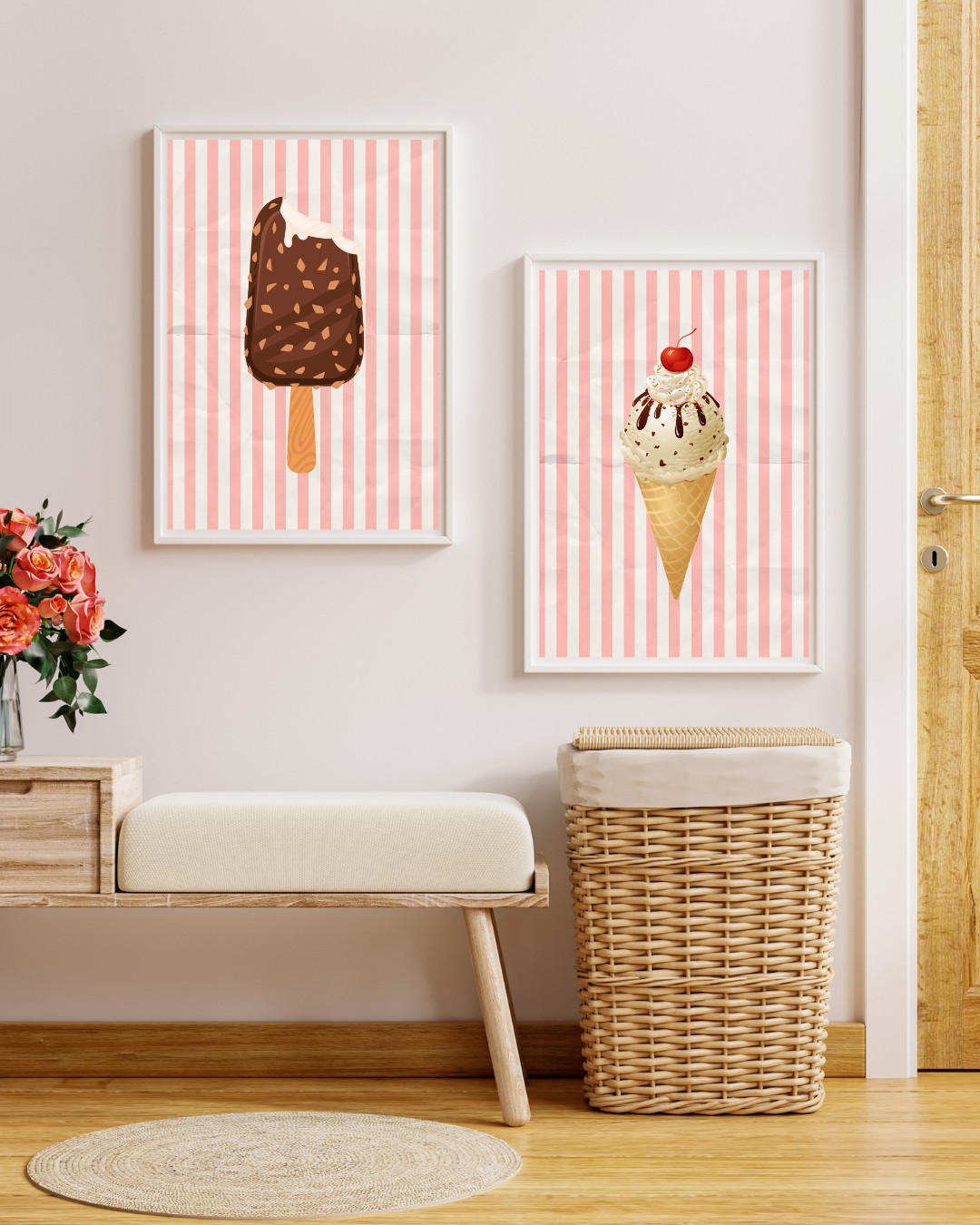 Personalised Sweet Kitchen Wall Art Set