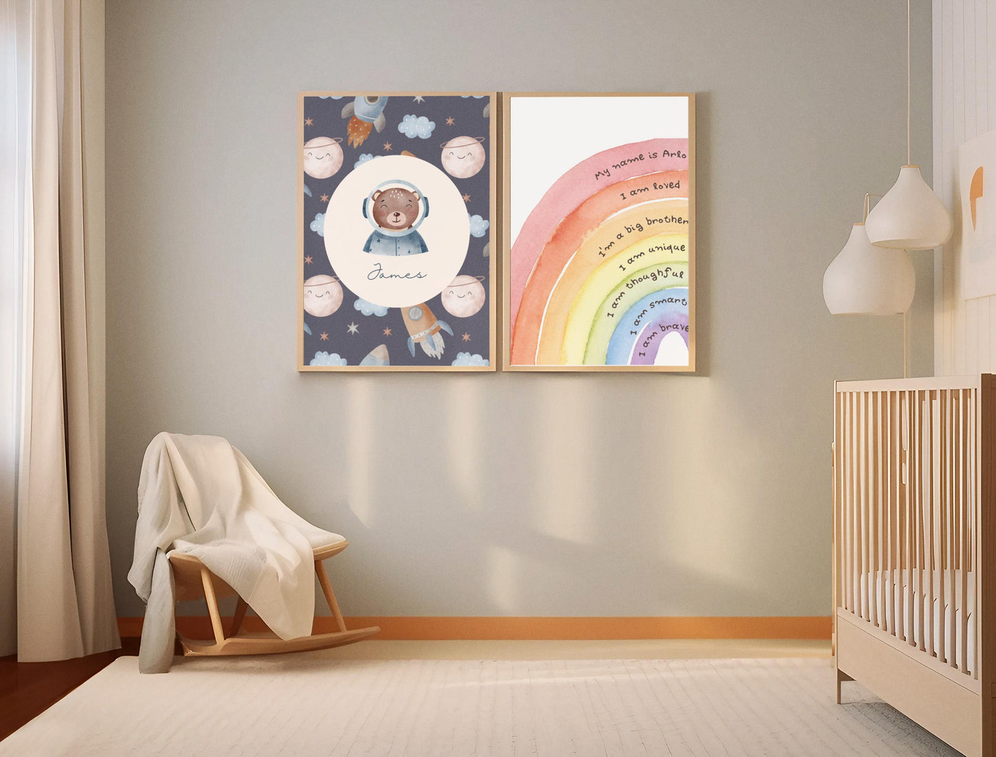 Personalised Children's Positive Affirmation Rainbow