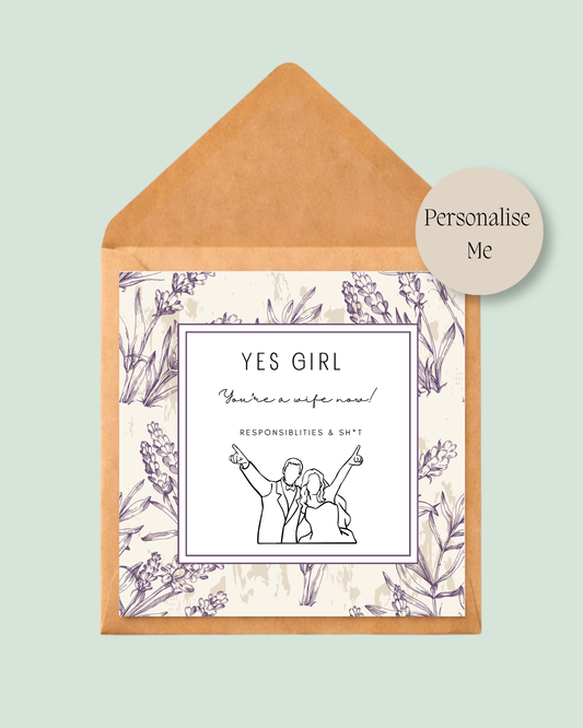 Funny Congratulations Wife Card