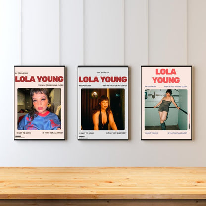 Lola Young, I'm too messy music art print | Album Cover