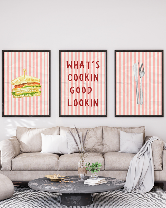 Personalised Sweet Kitchen Wall Art Set
