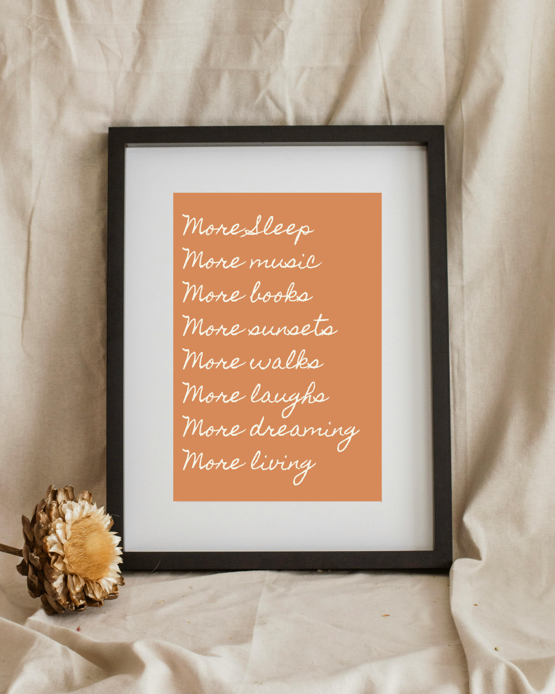 More Living Motivational Print