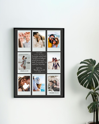 Personalised Couples Collage Photo Print
