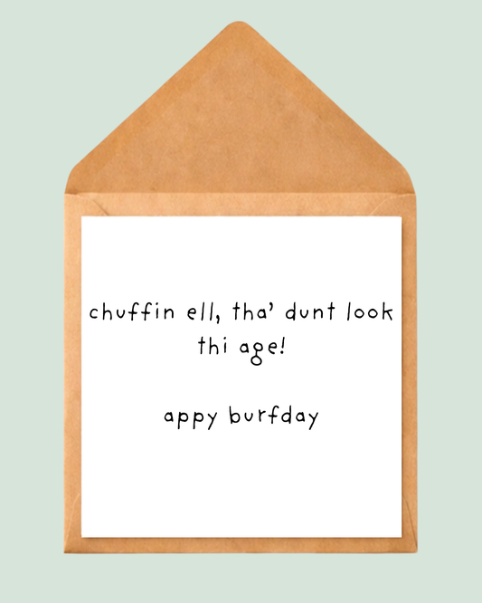 Tha dunt look thi age card