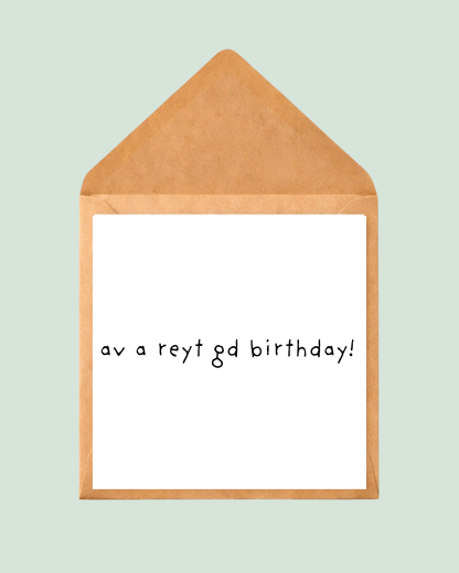 Av a reyt gd birthday