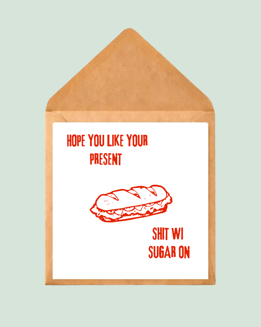 Shit wi sugar on | Funny Yorkshire Birthday Card