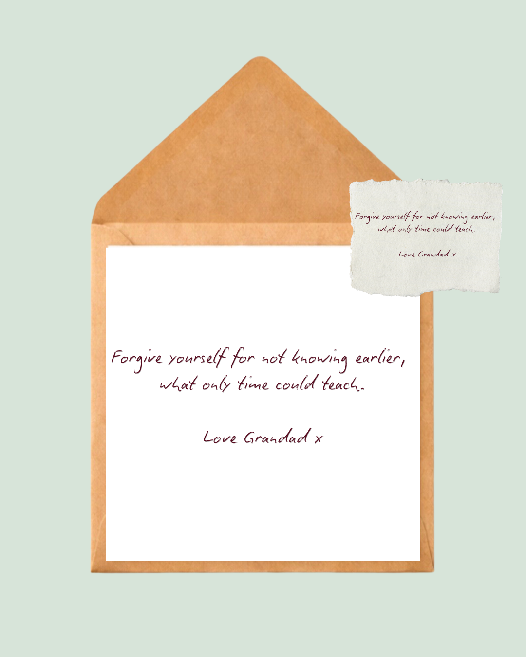 Personalised Handwritten Note - Keepsake Card