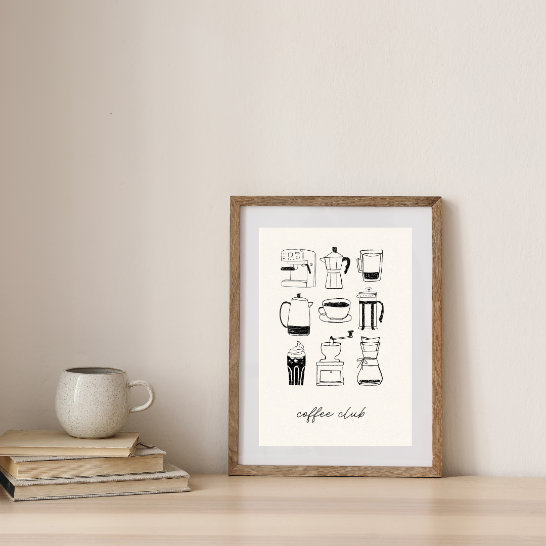 Coffee Bar Wall Art Print