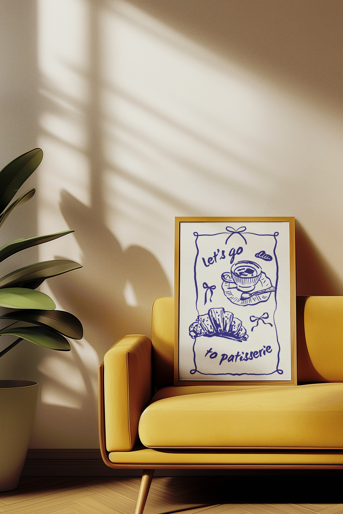 Coffee Date Illustrated art print 