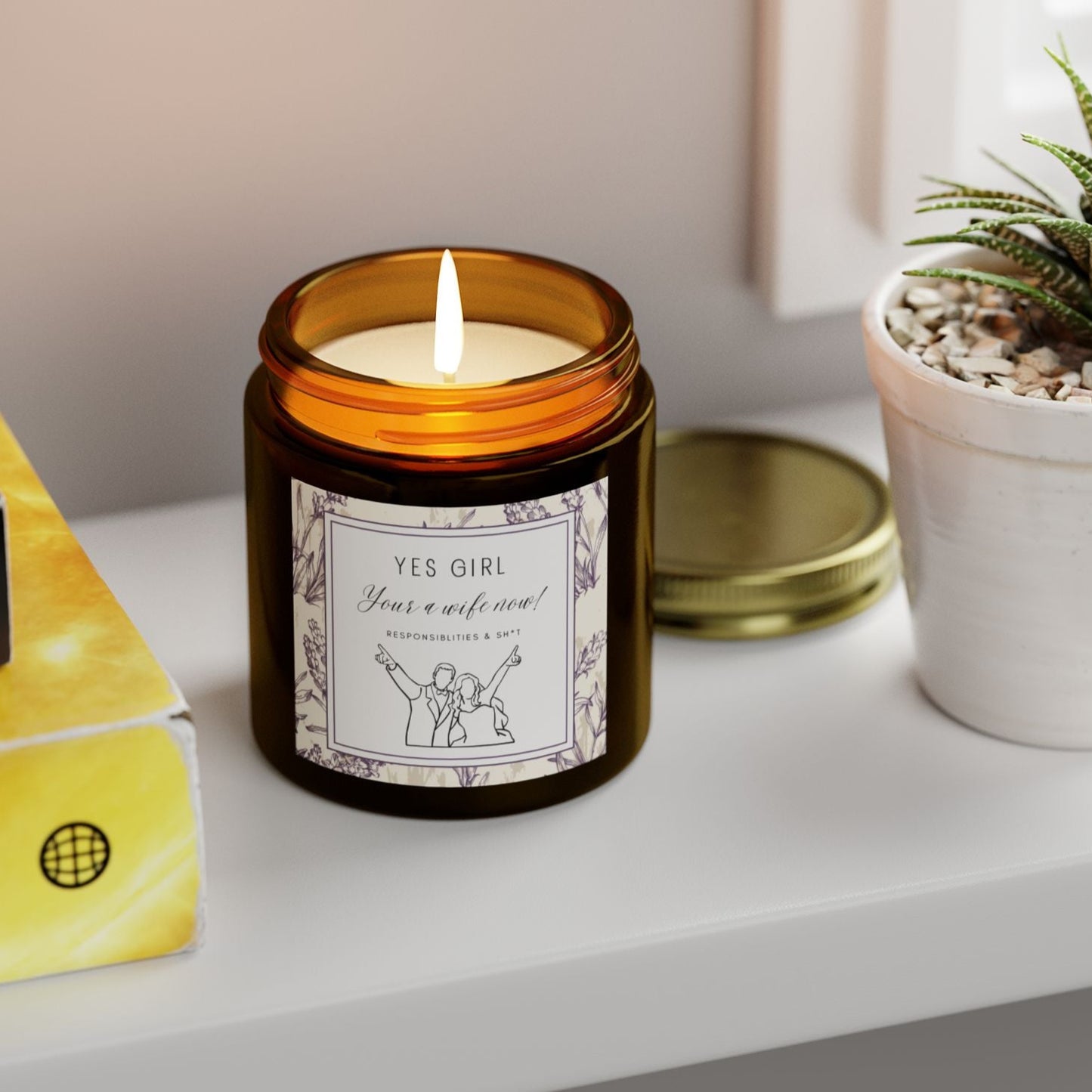 Personalized congratulations Candle