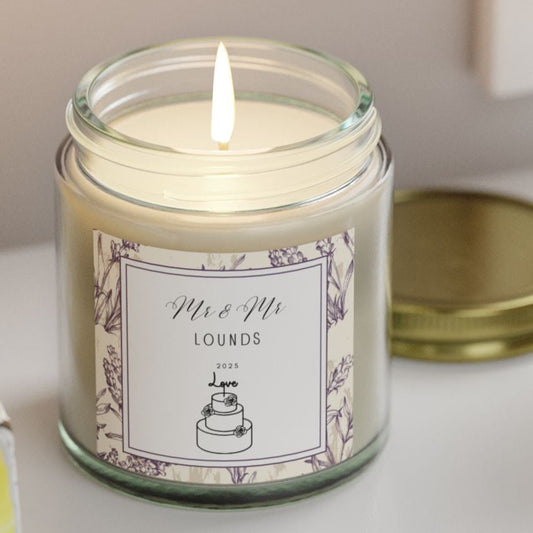 Personalised Mr & Mrs Candle