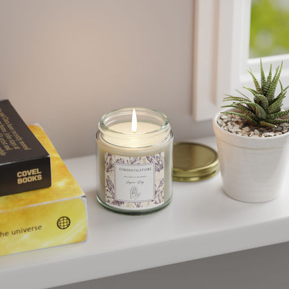 Personalised Congratulations New Born Candle