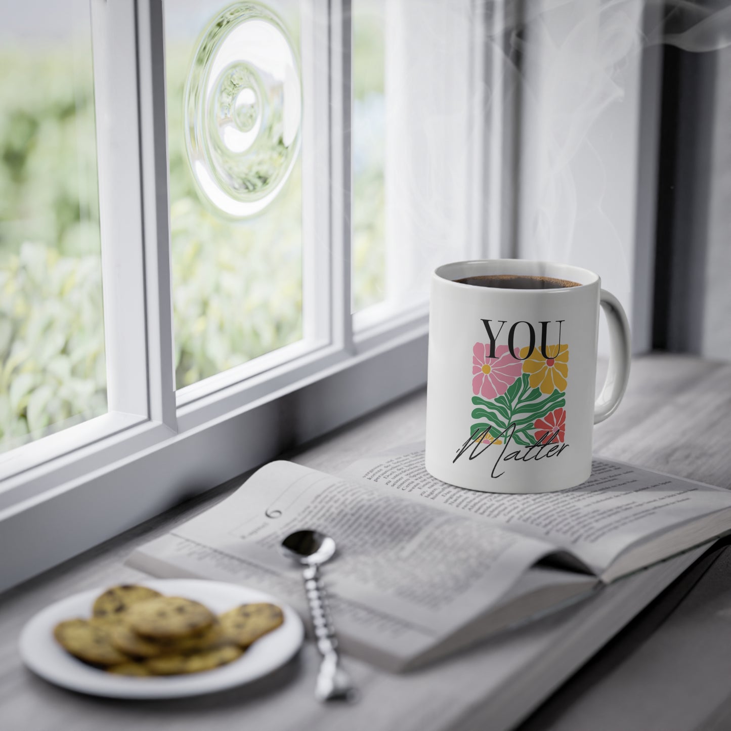 Floral You Matter Affirmation Mug 🌻
