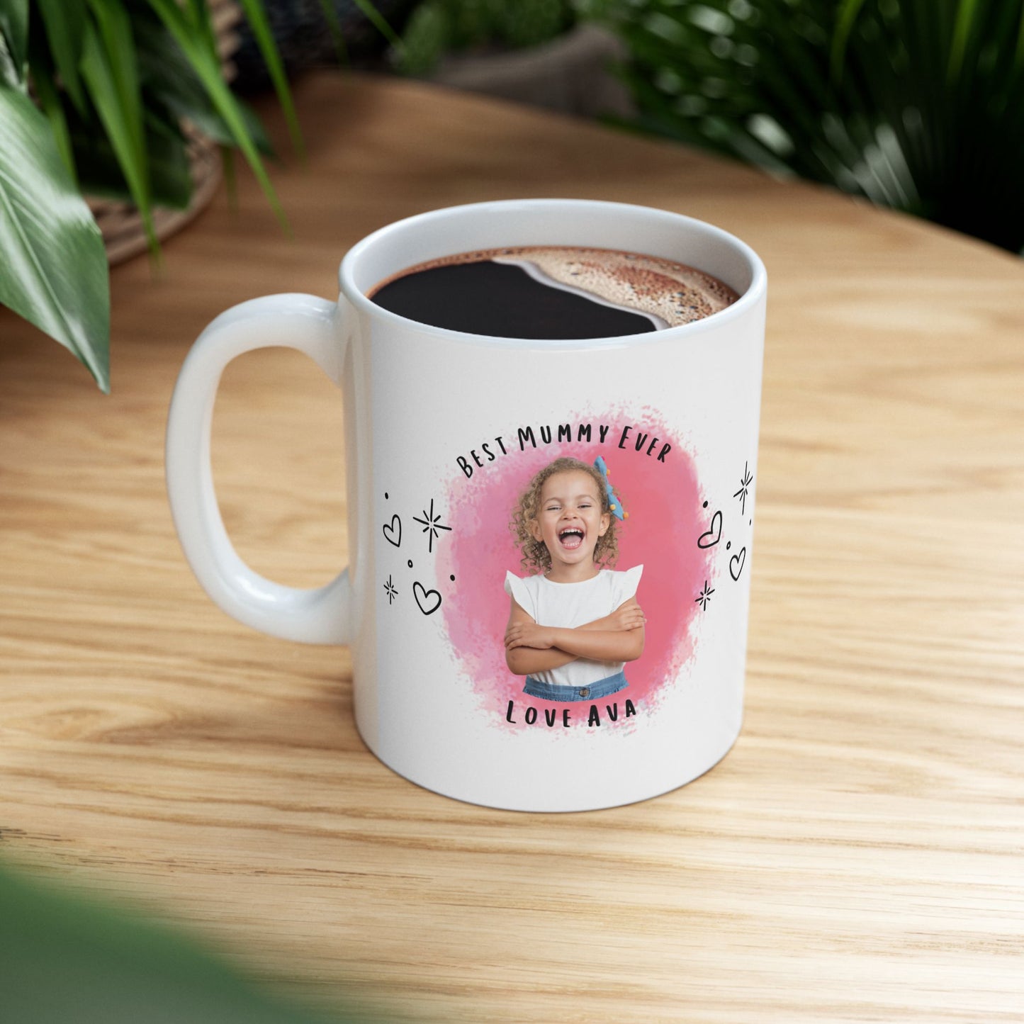 Best Daddy Ever Personalised Mug with Child’s Photo 💙💖