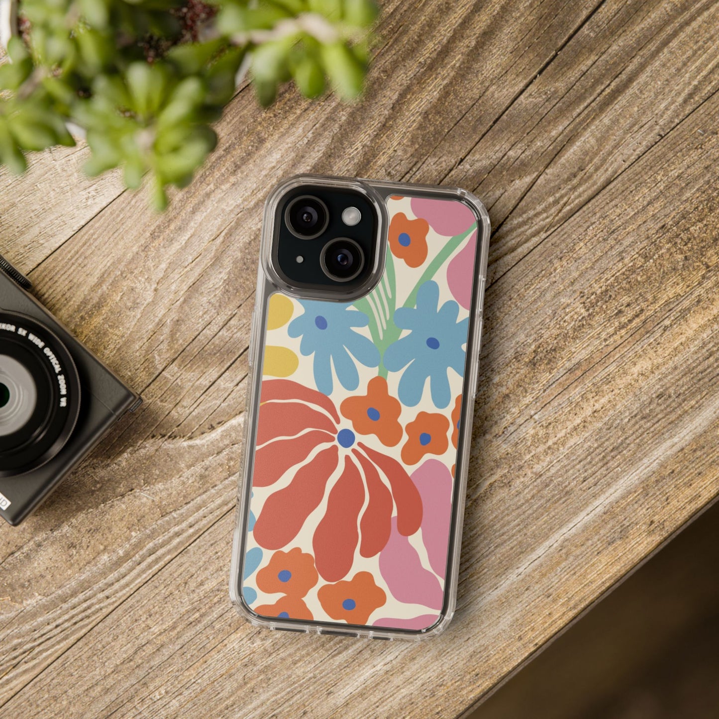 Colourful floral phone case