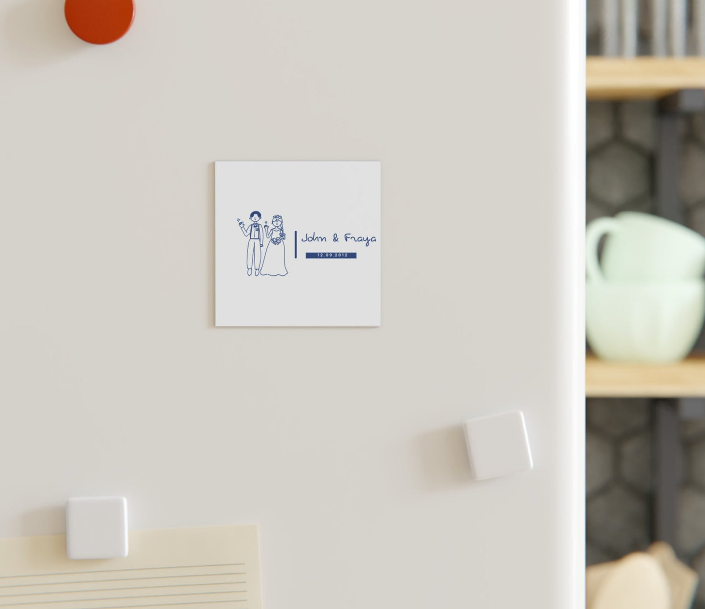 Personalised Valentines Magnet