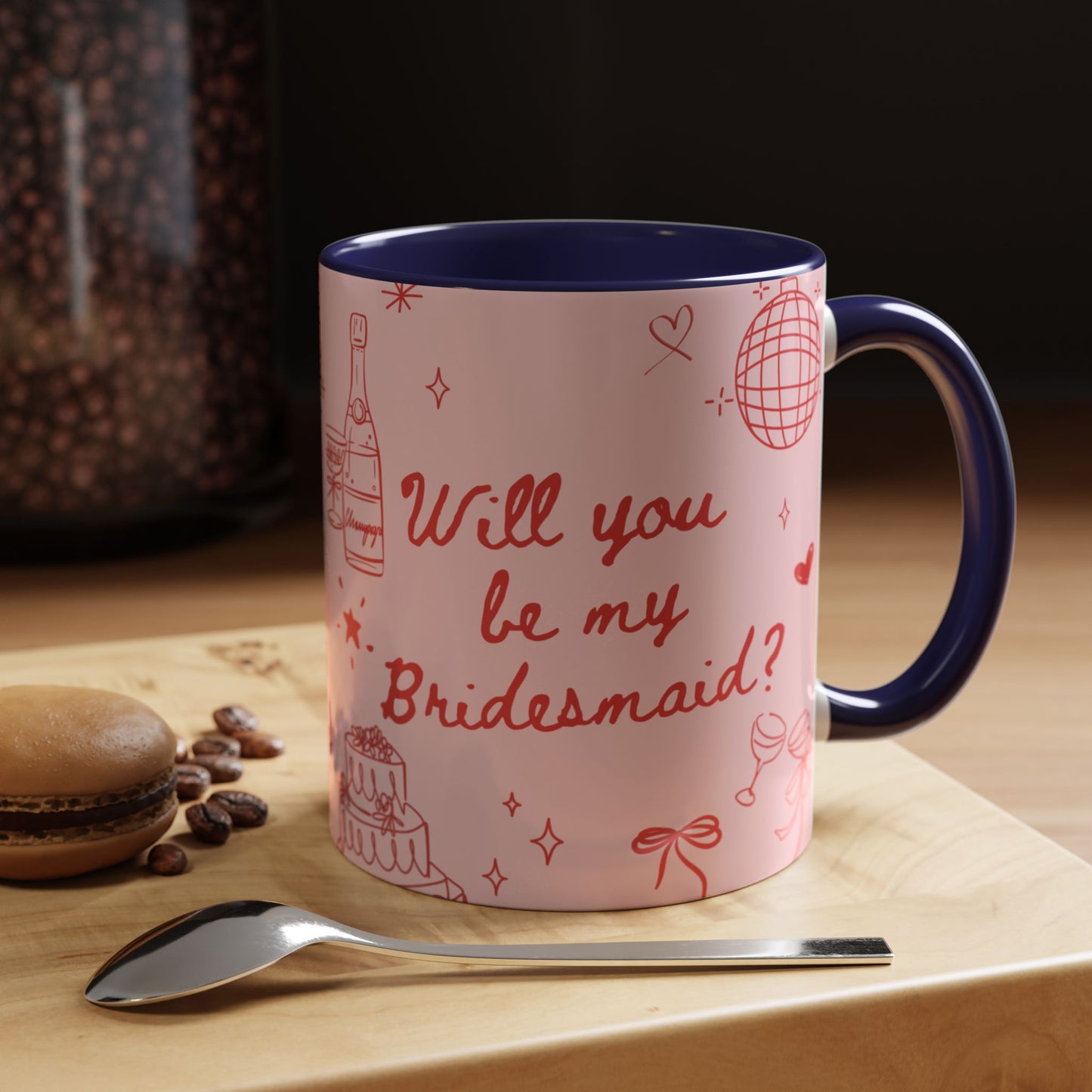 Will you be my Bridesmaid Colourful Mug