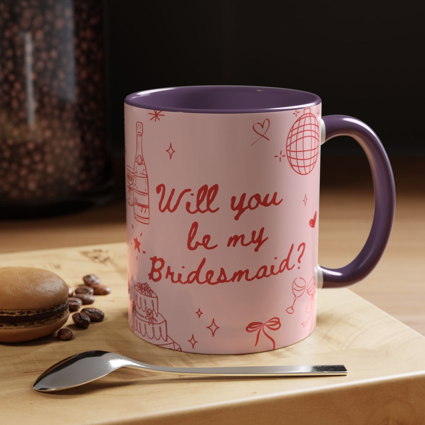Will you be my Bridesmaid Colourful Mug