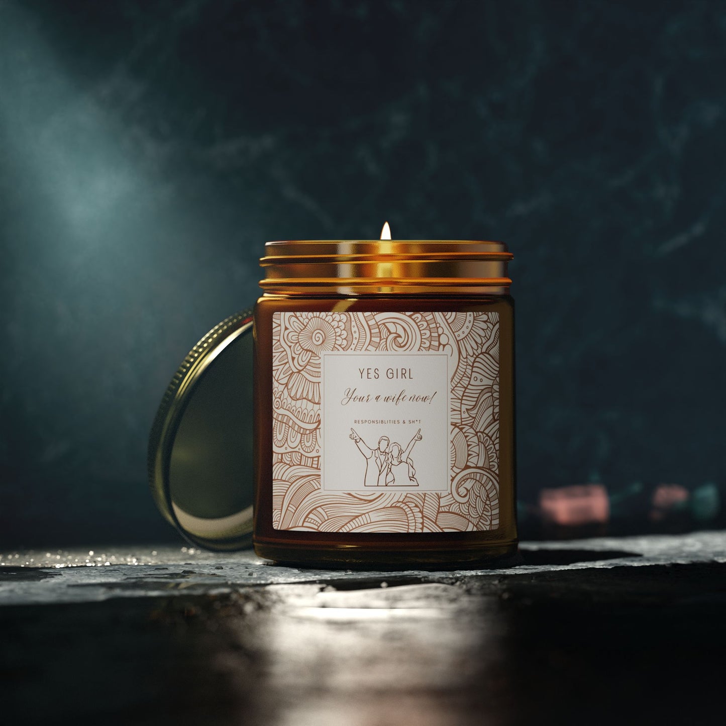 Congratulations on Becoming a Wife Candle