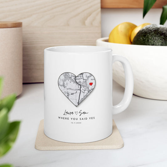 Personalised where we first met location mug ❤️