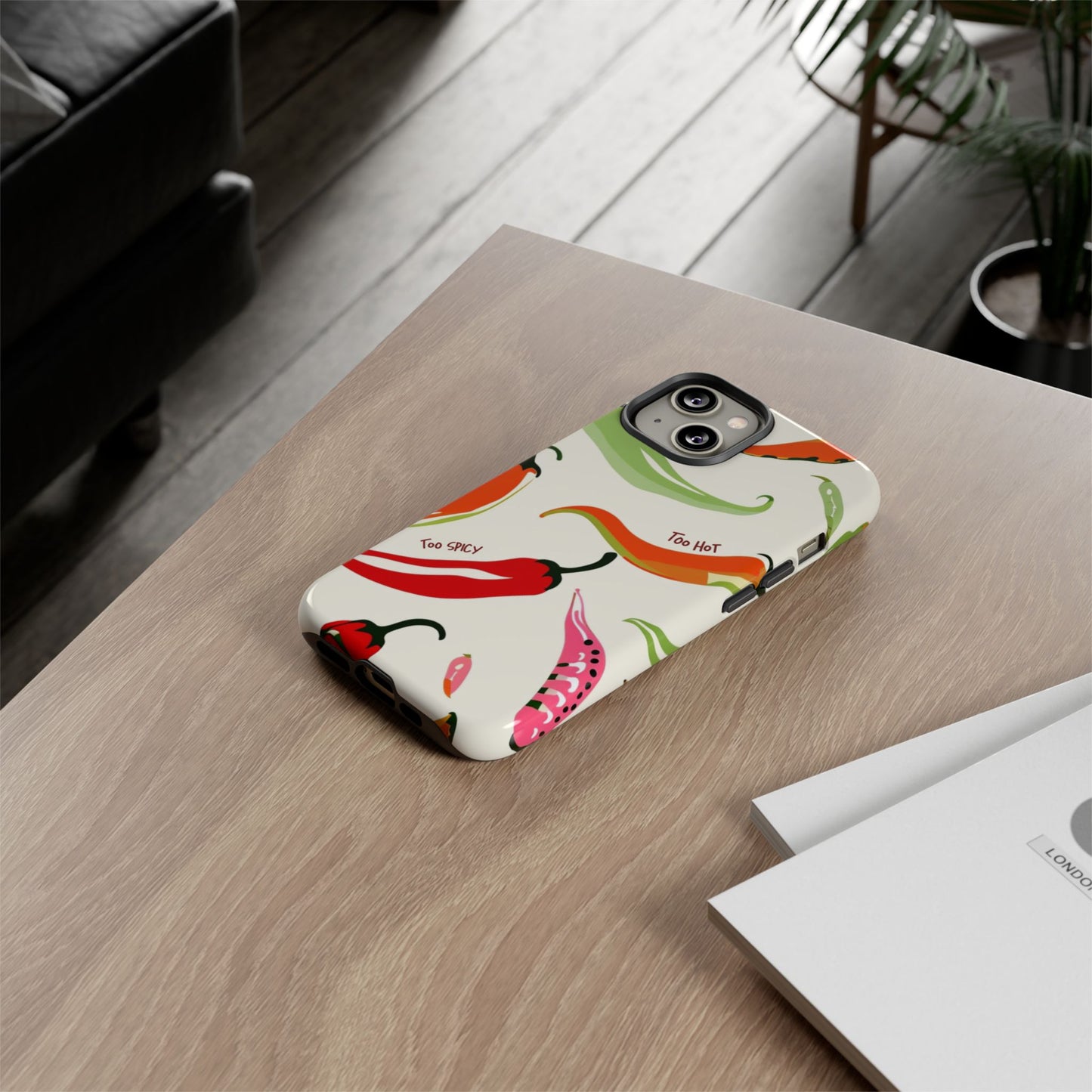 Too Hot Too Spicy Colourful Chilli Phone Case 🔥
