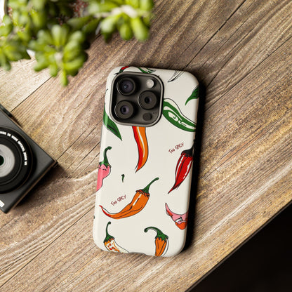 Too Hot Too Spicy Colourful Chilli Phone Case 🔥
