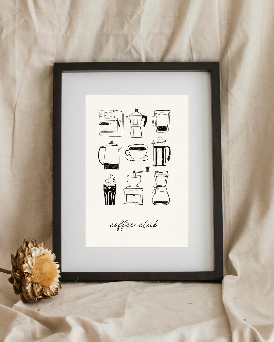 Cozy Coffee Corner Art Print