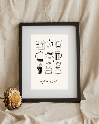 Cozy Coffee Corner Art Print