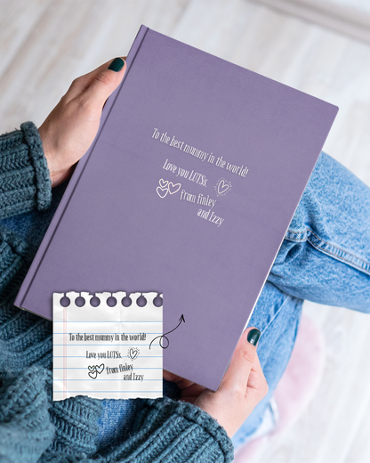 Personalised Handwritten Note Hardback Journal
