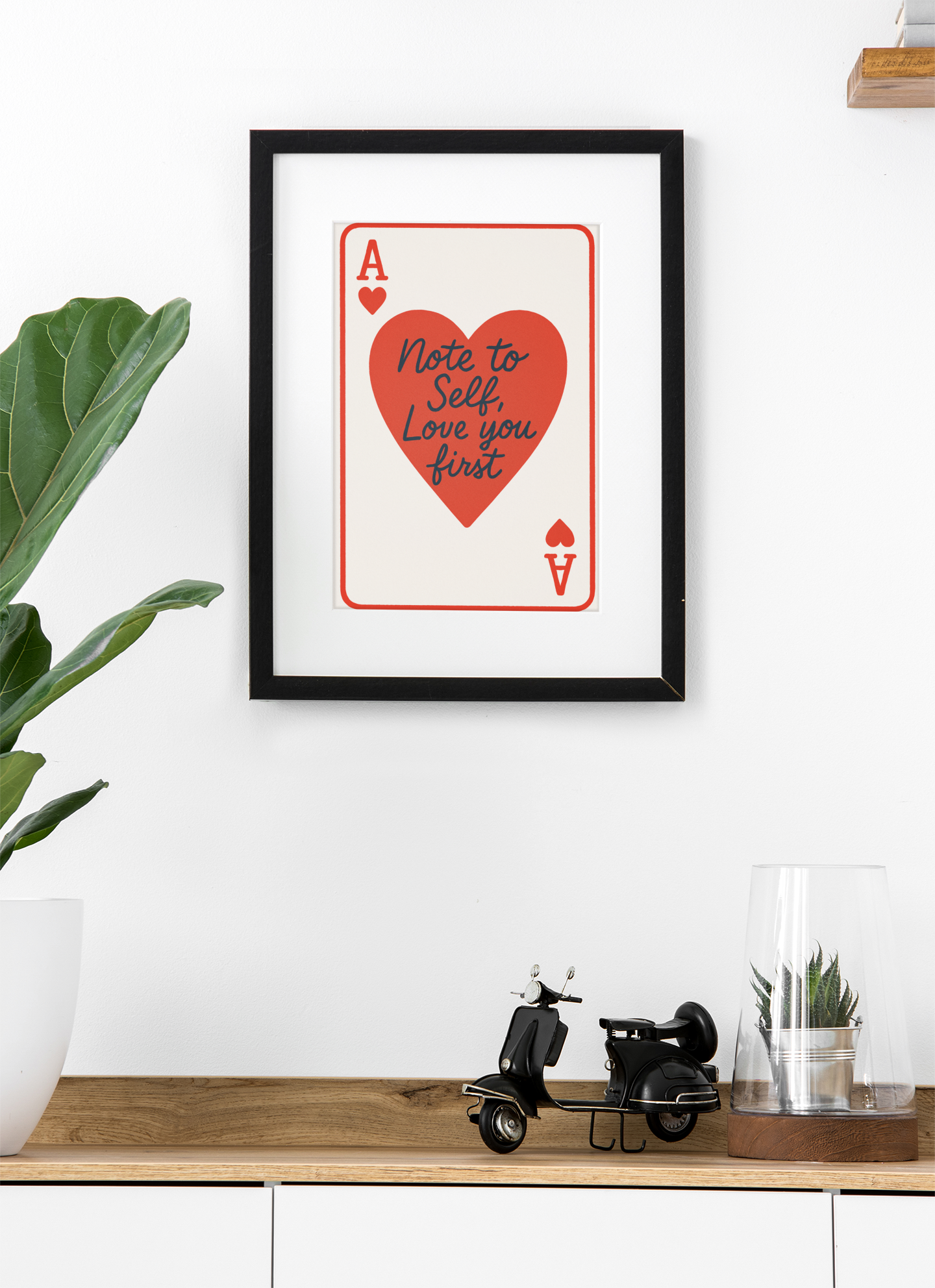 “Love You First” Typography Art Print