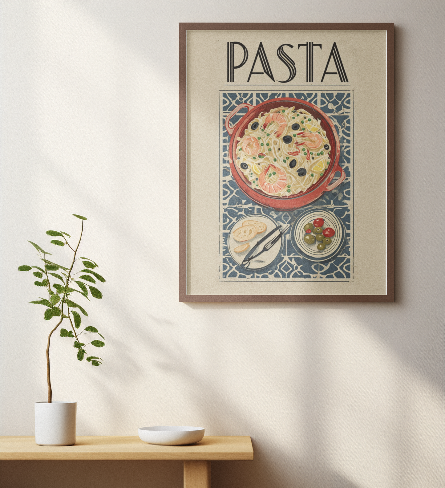 Paella & Pasta Kitchen Wall Art Set