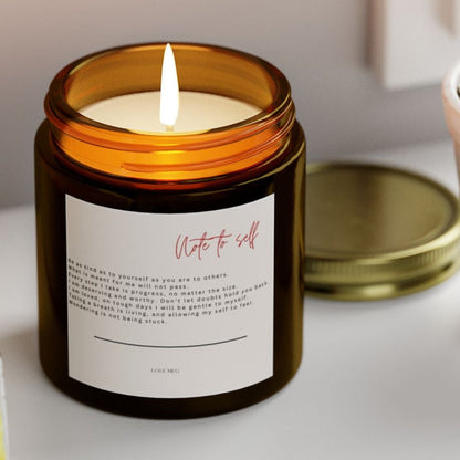 Personalised Affirmation Candle 🤍