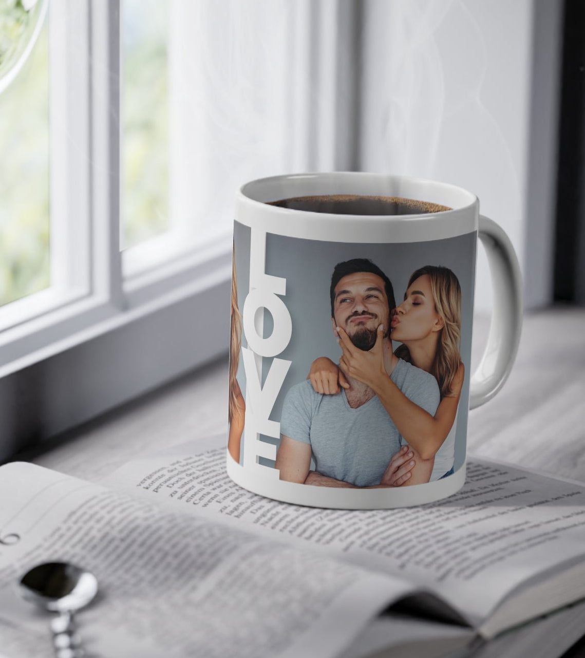 Personalised I Love You Photo Mug