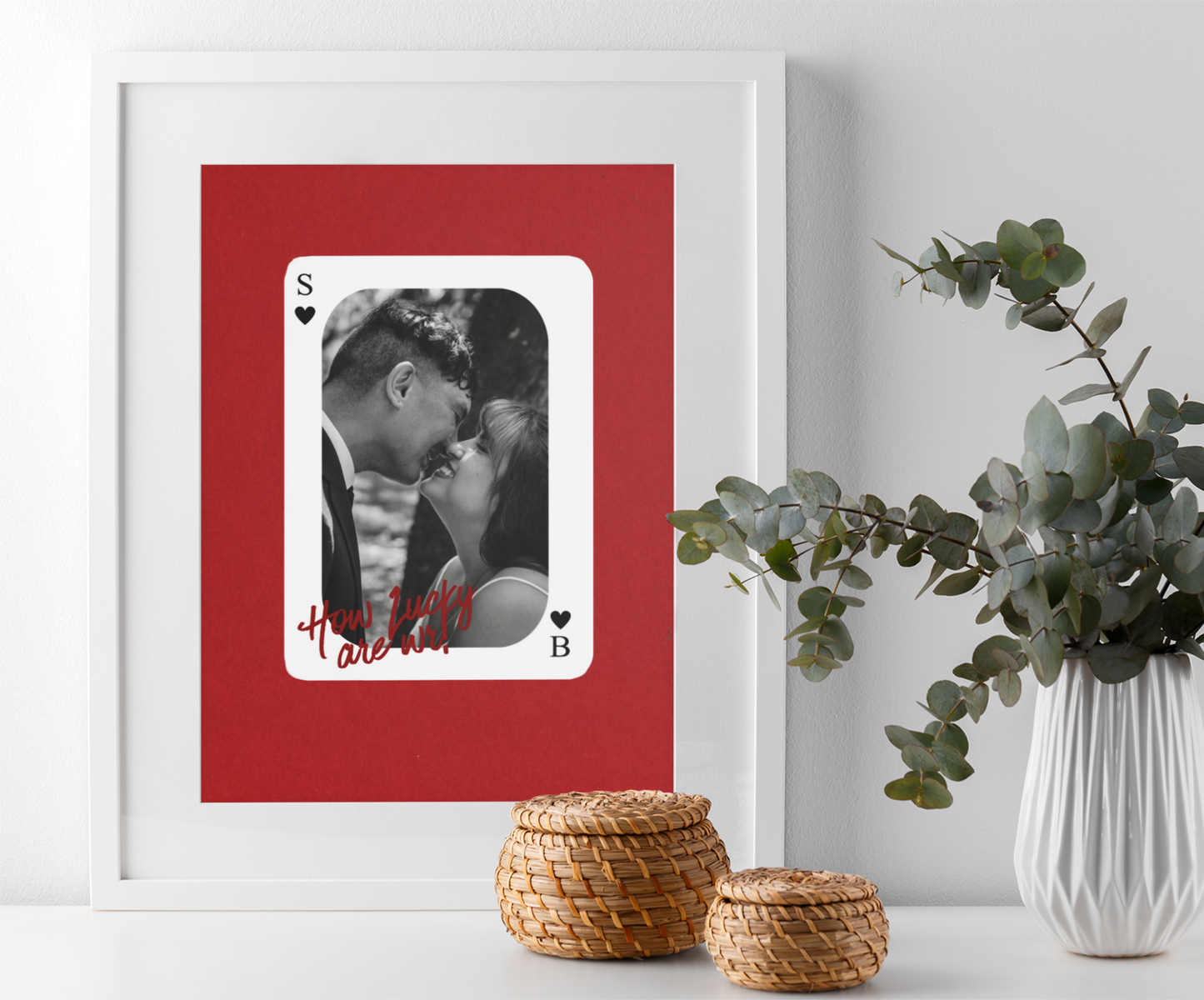 Personalised Playing Card Photo Print ♥️