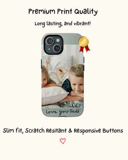 Personalised Handwriting iPhone Case with Photo 💛